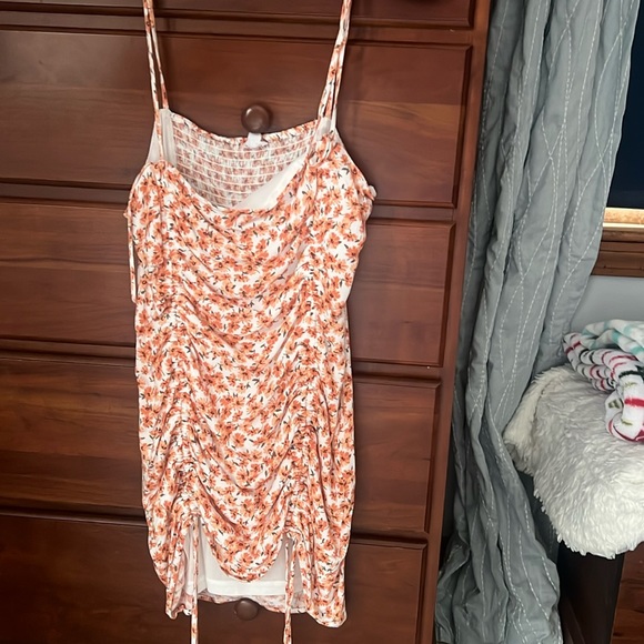 open lace back dress MAKE YOU LOSE YOUR MIND MAXI DRESS IN ORANGE  AKIRA